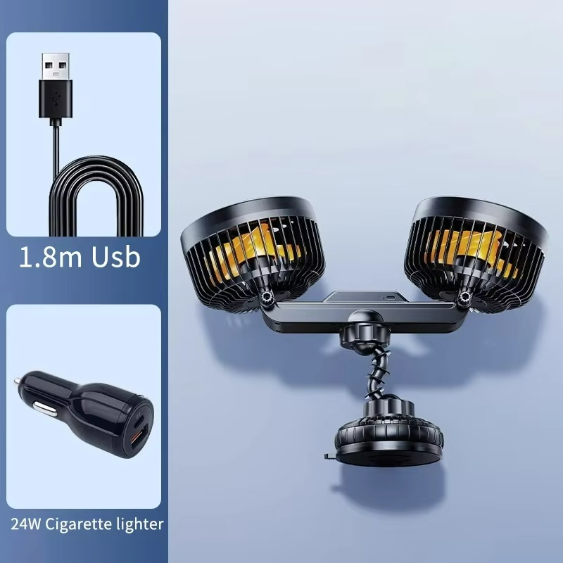 Portable Car Air Cooler Fan with Rechargeable Battery