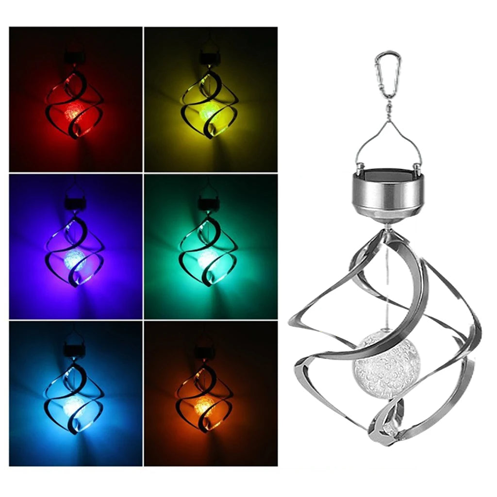 Colorful Outdoor Solar LED Light Spinner
