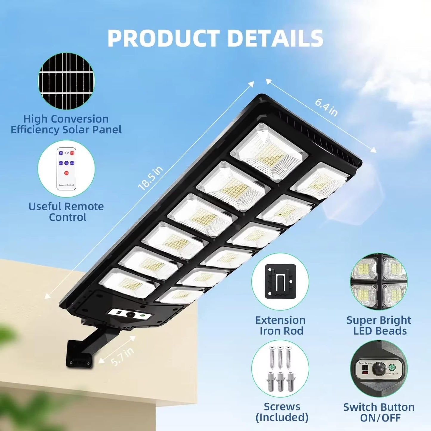 Bright Outdoor Solar Powered Lights