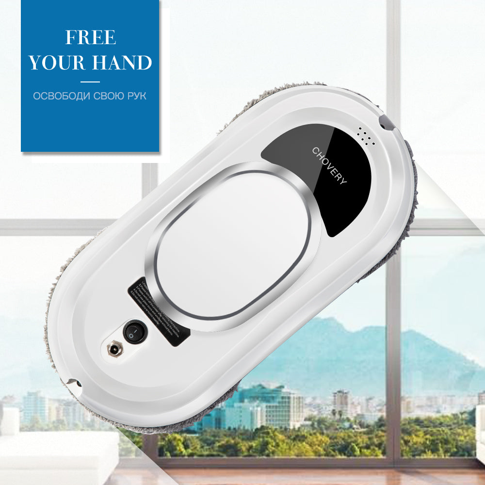 Wi-Fi Robot Glass Cleaner with Remote Auto Vacuum