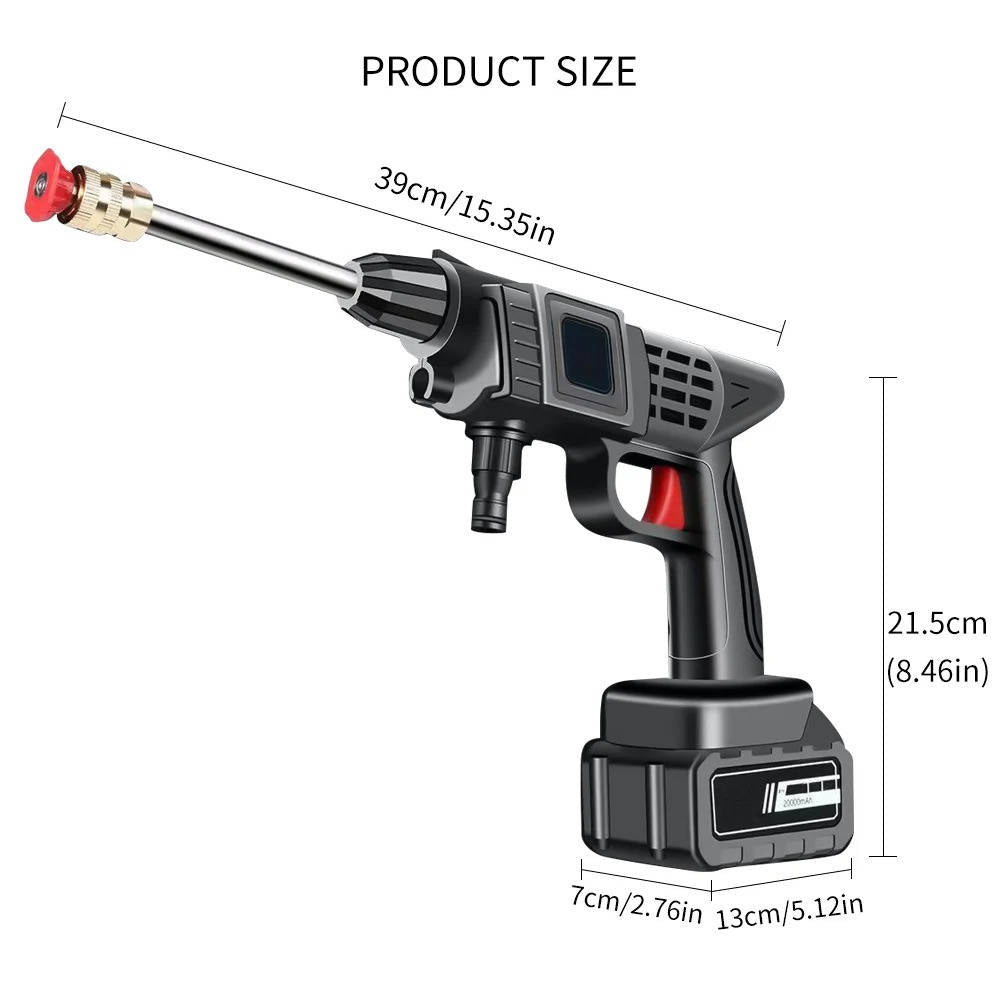 Wireless Rechargeable Pressure Washer Spray Gun Kit