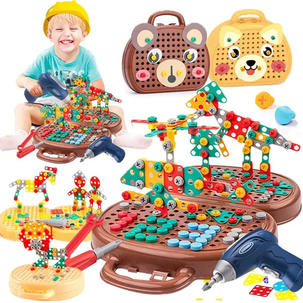 Colorful Kids Wooden Toy Storage Box
