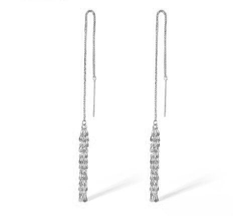 Pretty Beaded Charm Drop Earrings
