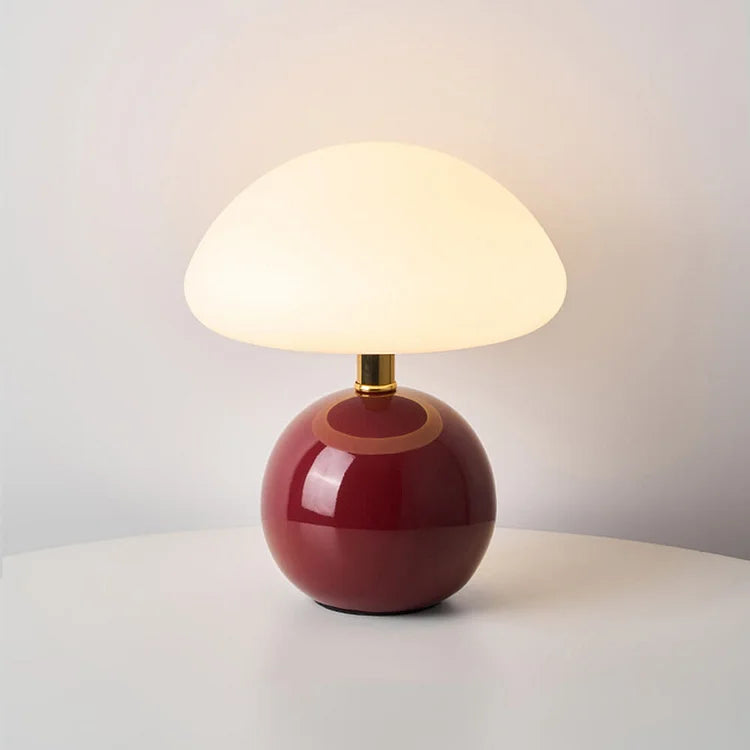 Soft Mushroom Table Lamp - Warm Cream Bedroom Light