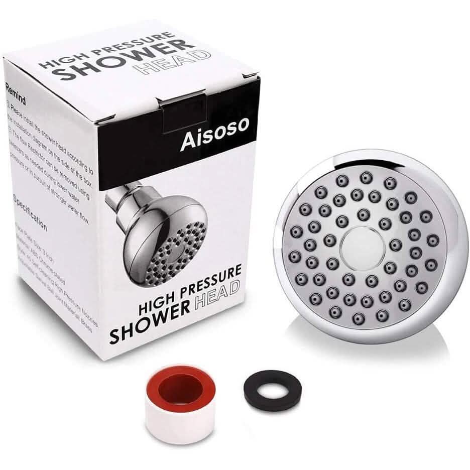 Powerful 3 Shower Head with Anti Clog Brass Fixing