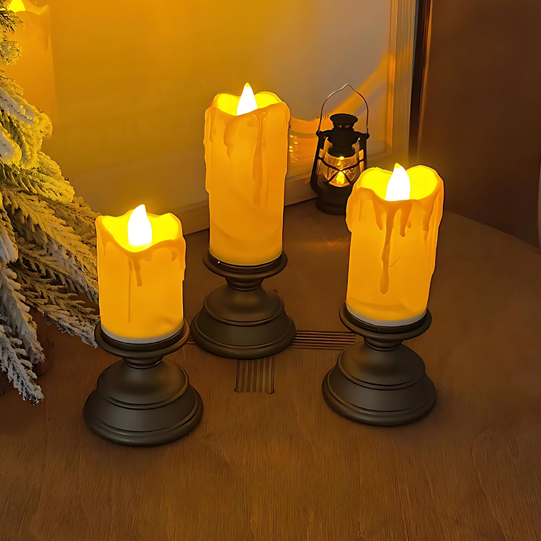 Realistic LED Flicker Tea Light Candles