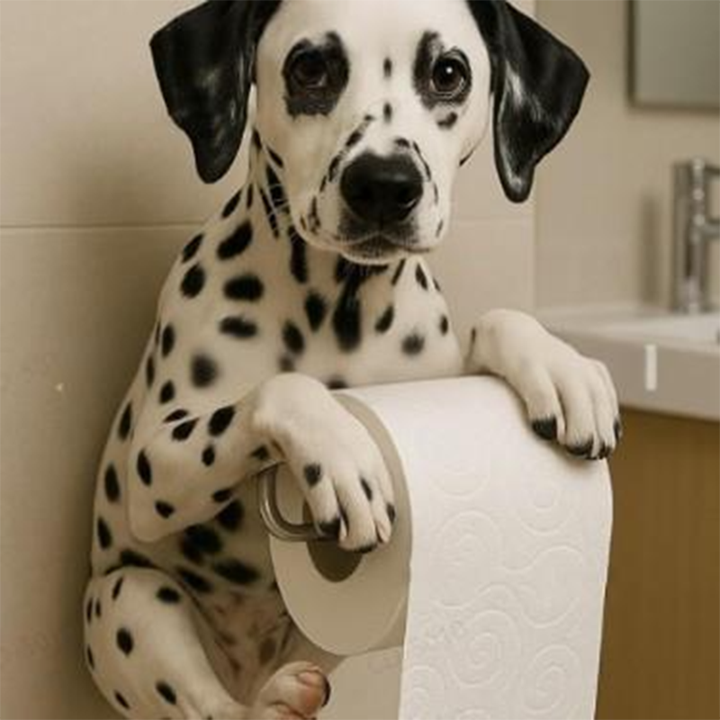 Fun Dog Bathroom Tissue Holder