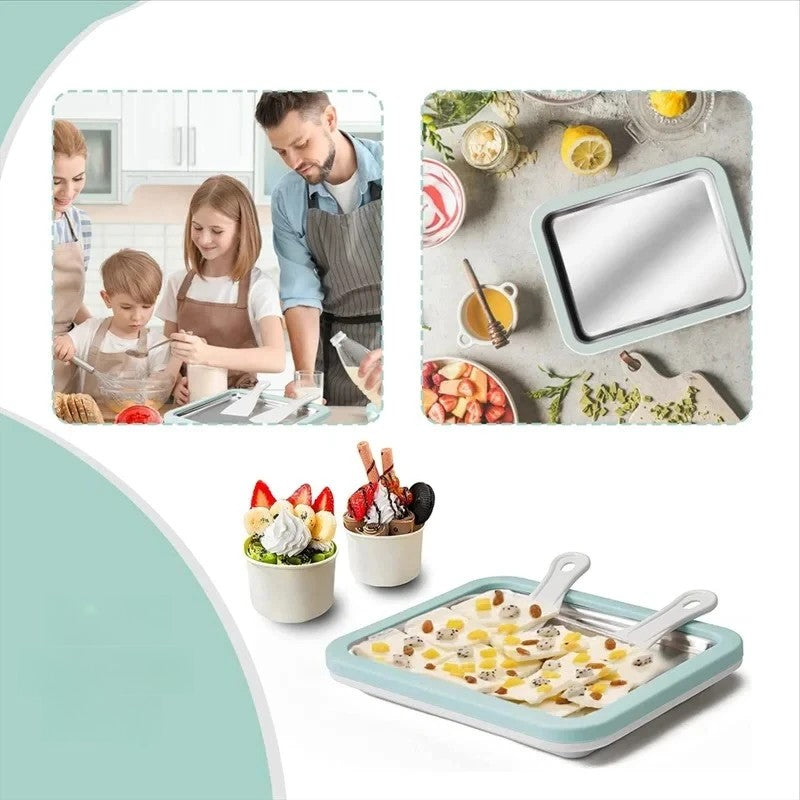 Premium Metal Ice Cream Roller Machine for Home Use