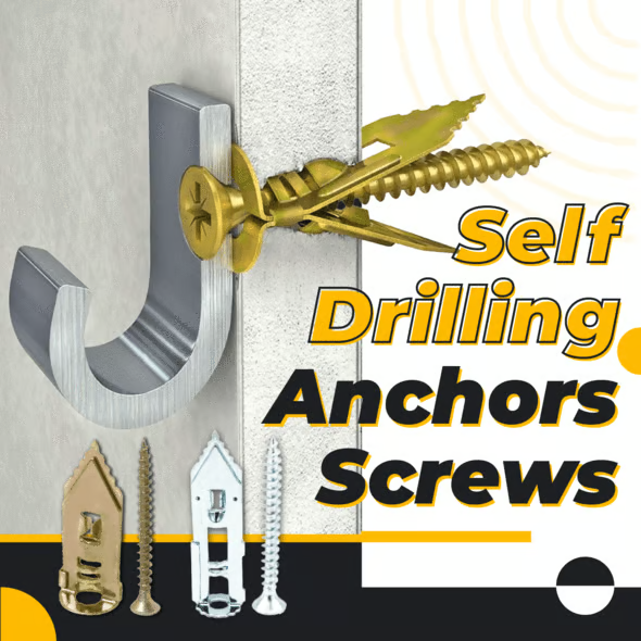 Strong Steel Wall Anchors for Drywall No Drill Required