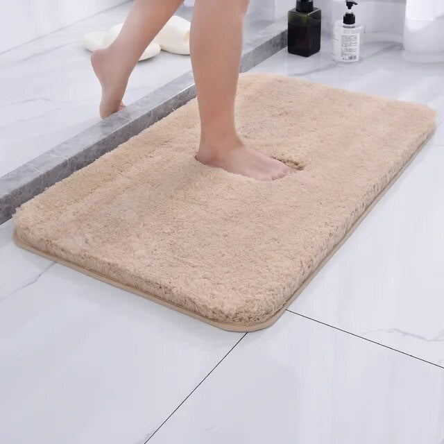 Soft Grip Bathroom Mat Quick Dry Microfiber 50x80cm