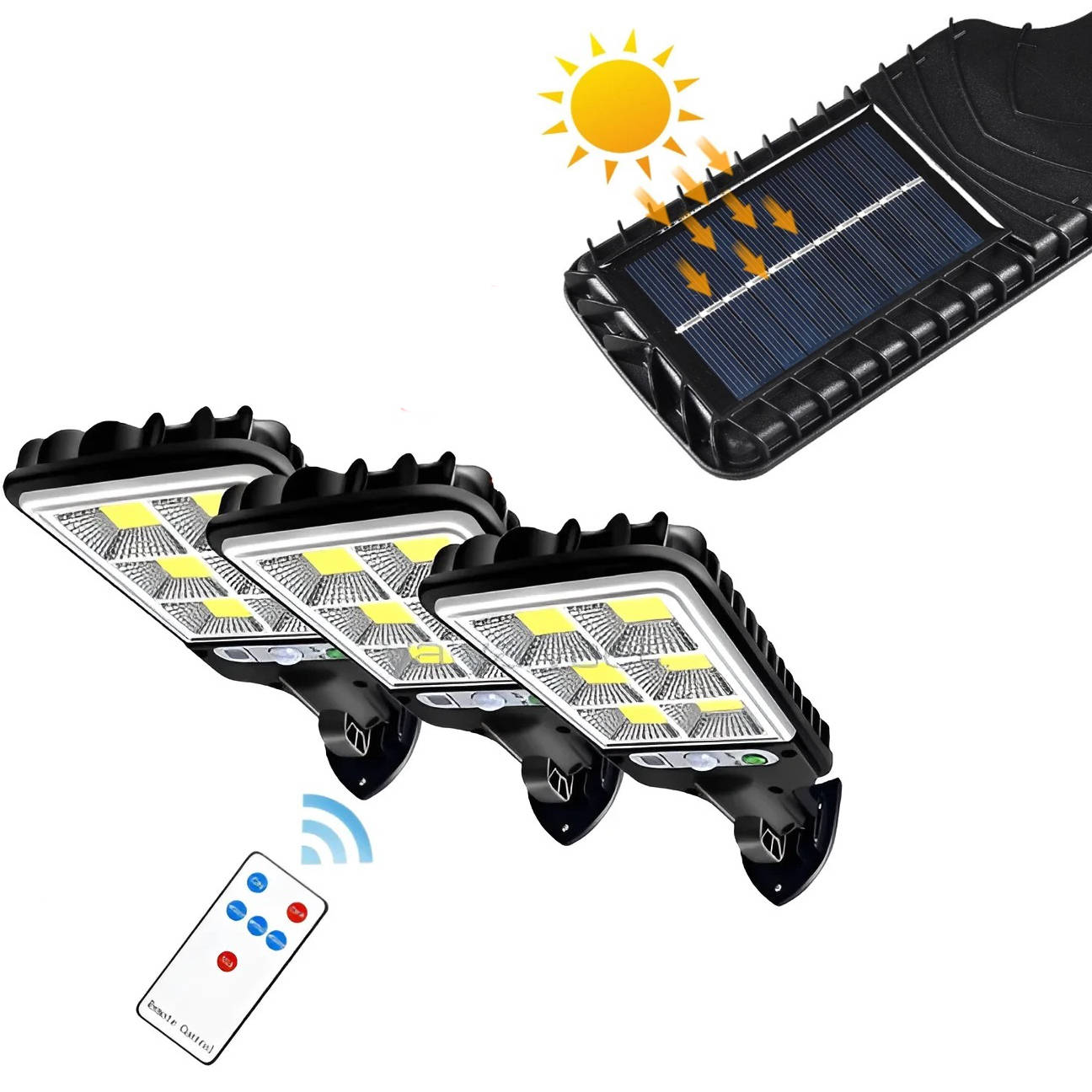 3 Pack Waterproof Solar Powered Motion Lights - Befez