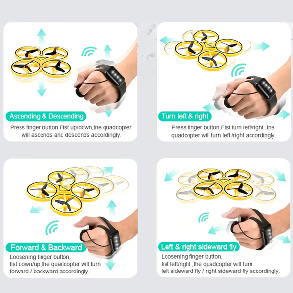 Remote Control Drone with Bright LED Lights