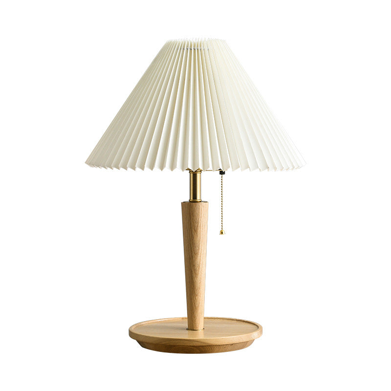 Classic Wooden Table Lamp with Shade