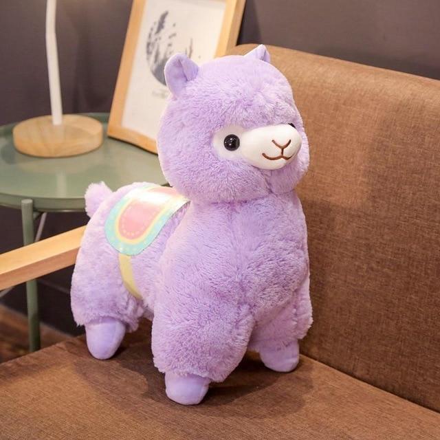 Soft Pastel Colorful Cuddle Alpaca Plush Toy