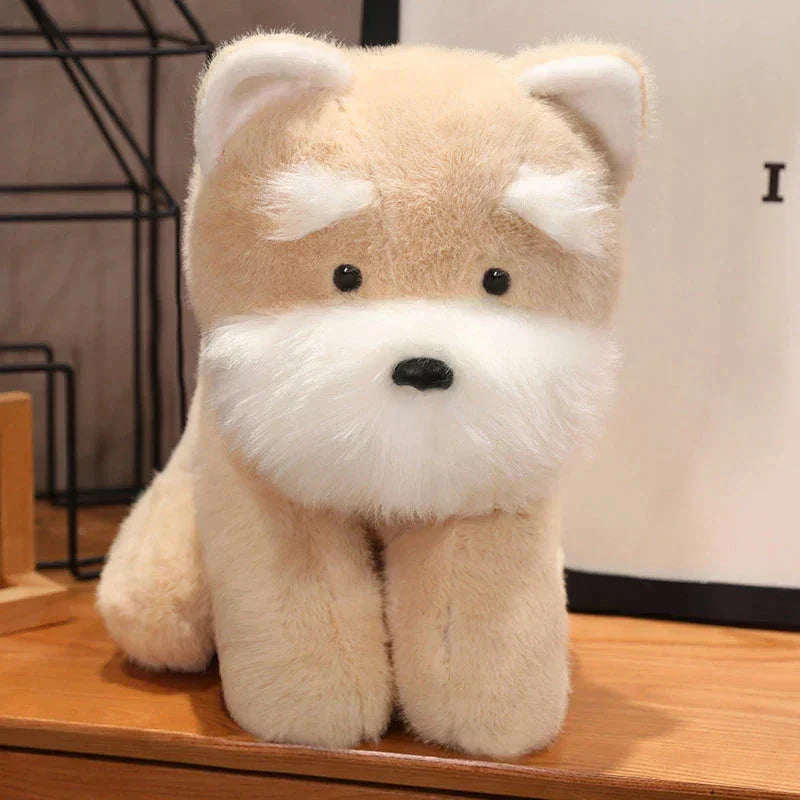 Soft Cute Schnauzer Dog Stuffed Toy