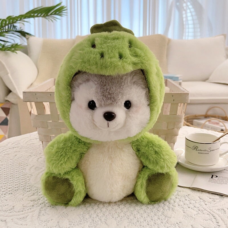 Cuddly Husky Teddy Bear Friends