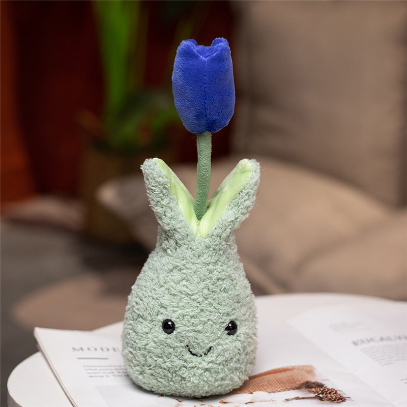 Soft Cute Tulip Flower Pot Plush Toy