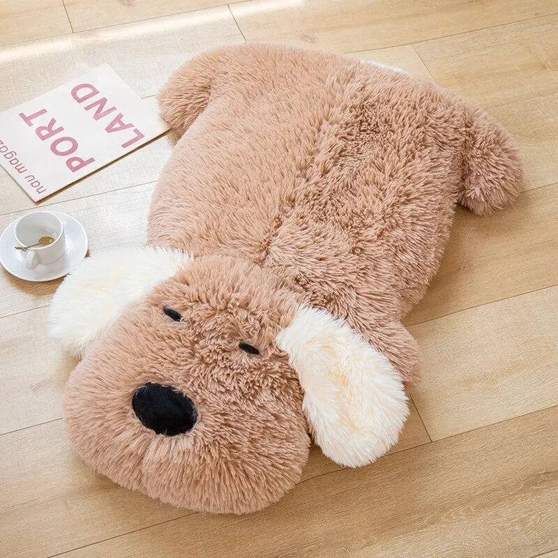 Big Soft Dog Pancake Stuffed Toy