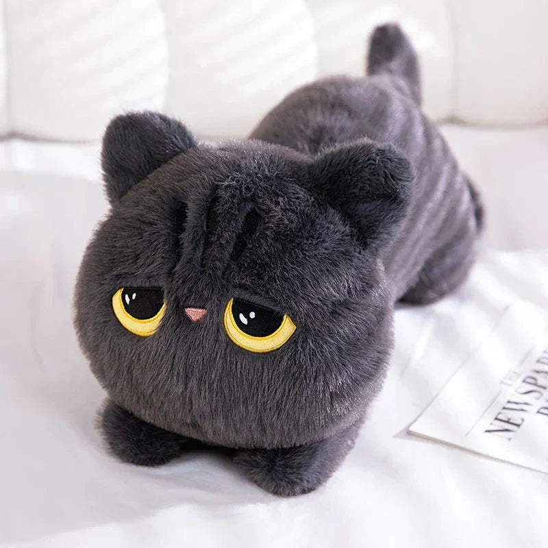 Big Soft Gray Kitten Plush Toys