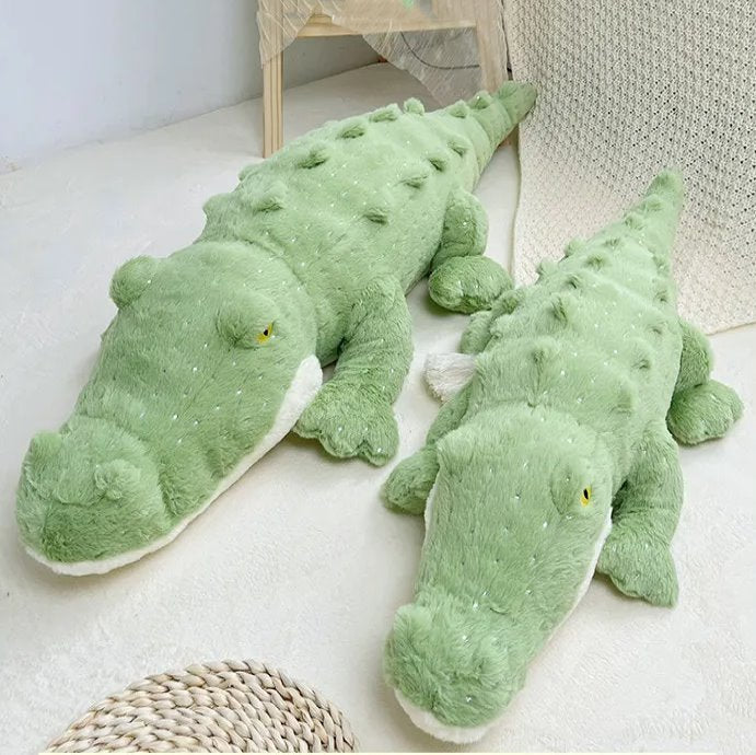 Cuddly Green Stuffed Animal Crocodile Toy