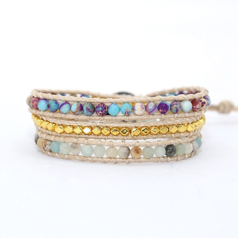 Beautiful Gemstone Energy Wrap Bracelet