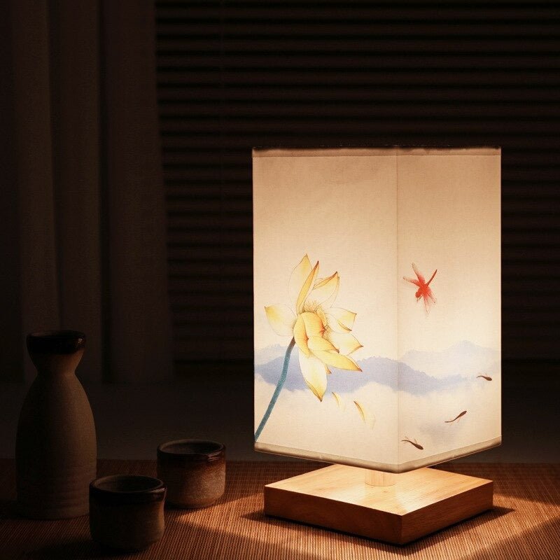 Simple Wooden Table Lamp
