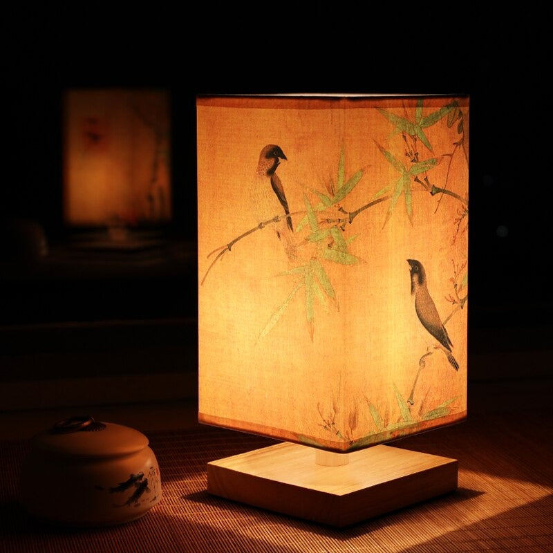 Traditional Japanese Style Bedside Lamp