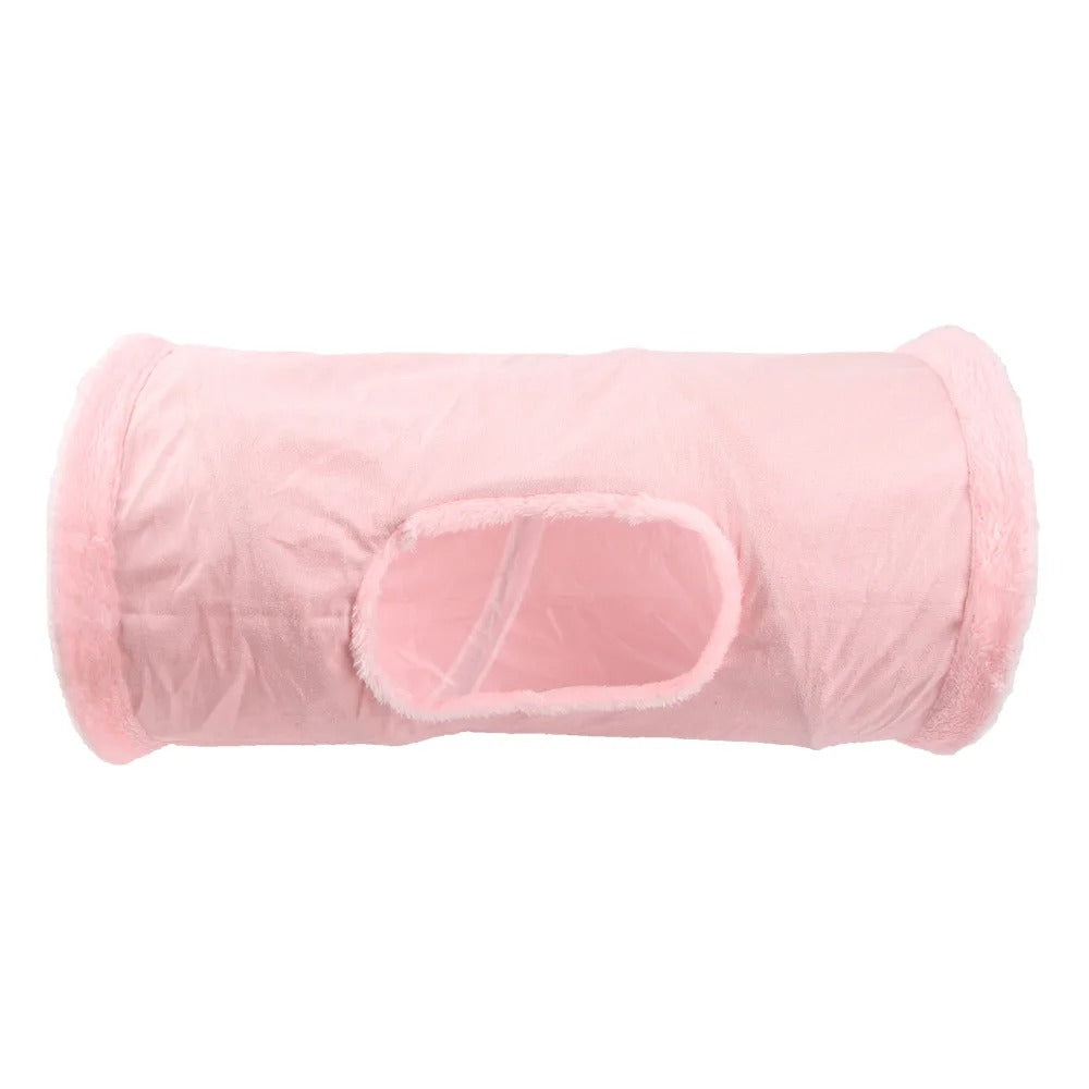 Foldable Faux Fur Pet Tunnel Playhouse