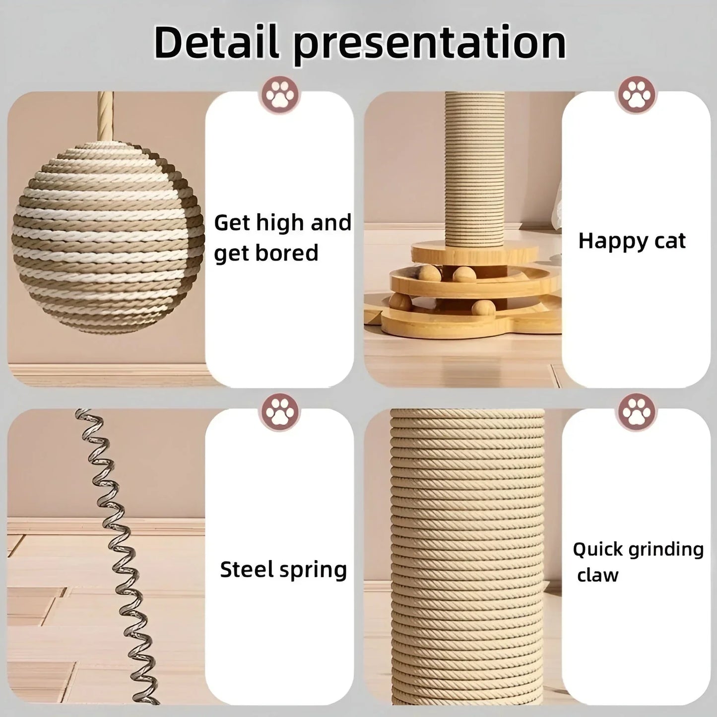 Natural Wooden Cat Play Balls