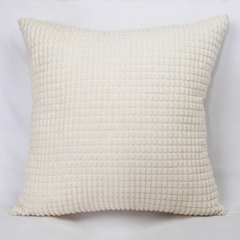 Soft Cushion Cover with Fun Corn Pattern