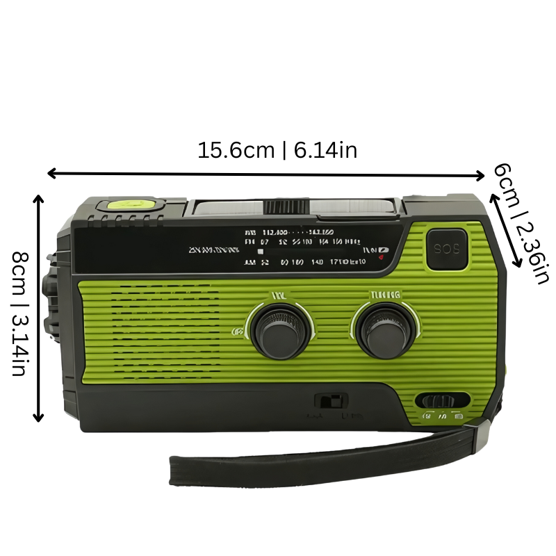 Portable Solar Powered Emergency Radio