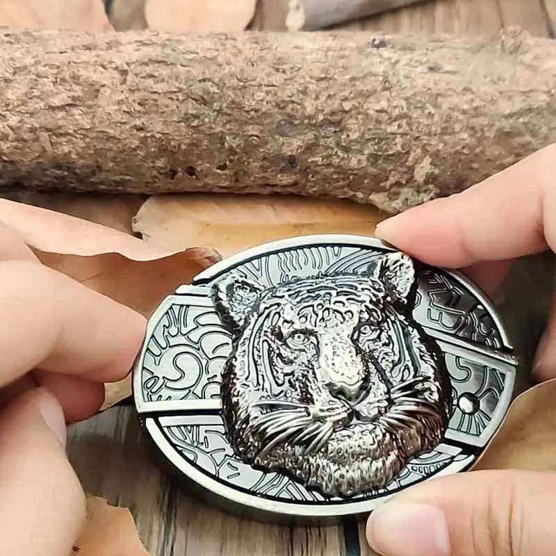 Western Style Oval Metal Belt Buckle