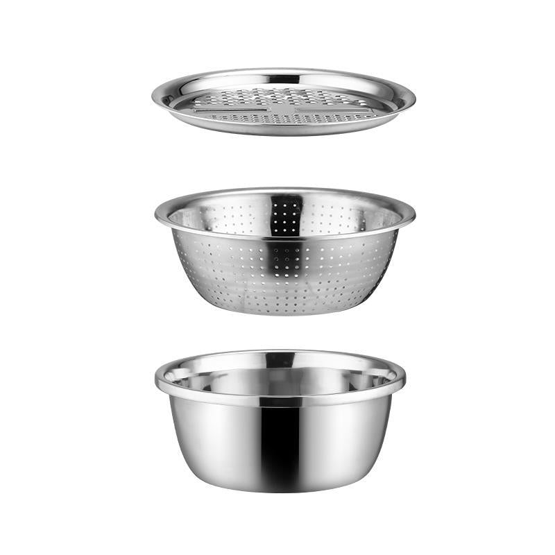 Premium 3-in-1 Stainless Steel Cutting Board