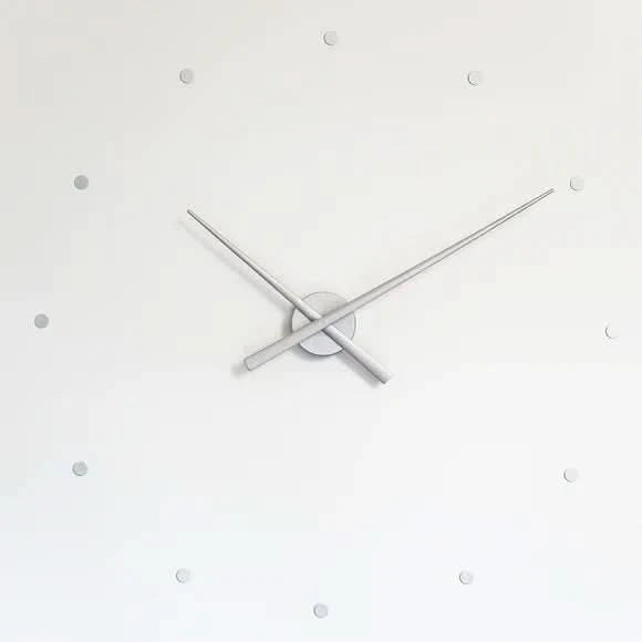 Simple Large Black Wooden Wall Clock 40cm