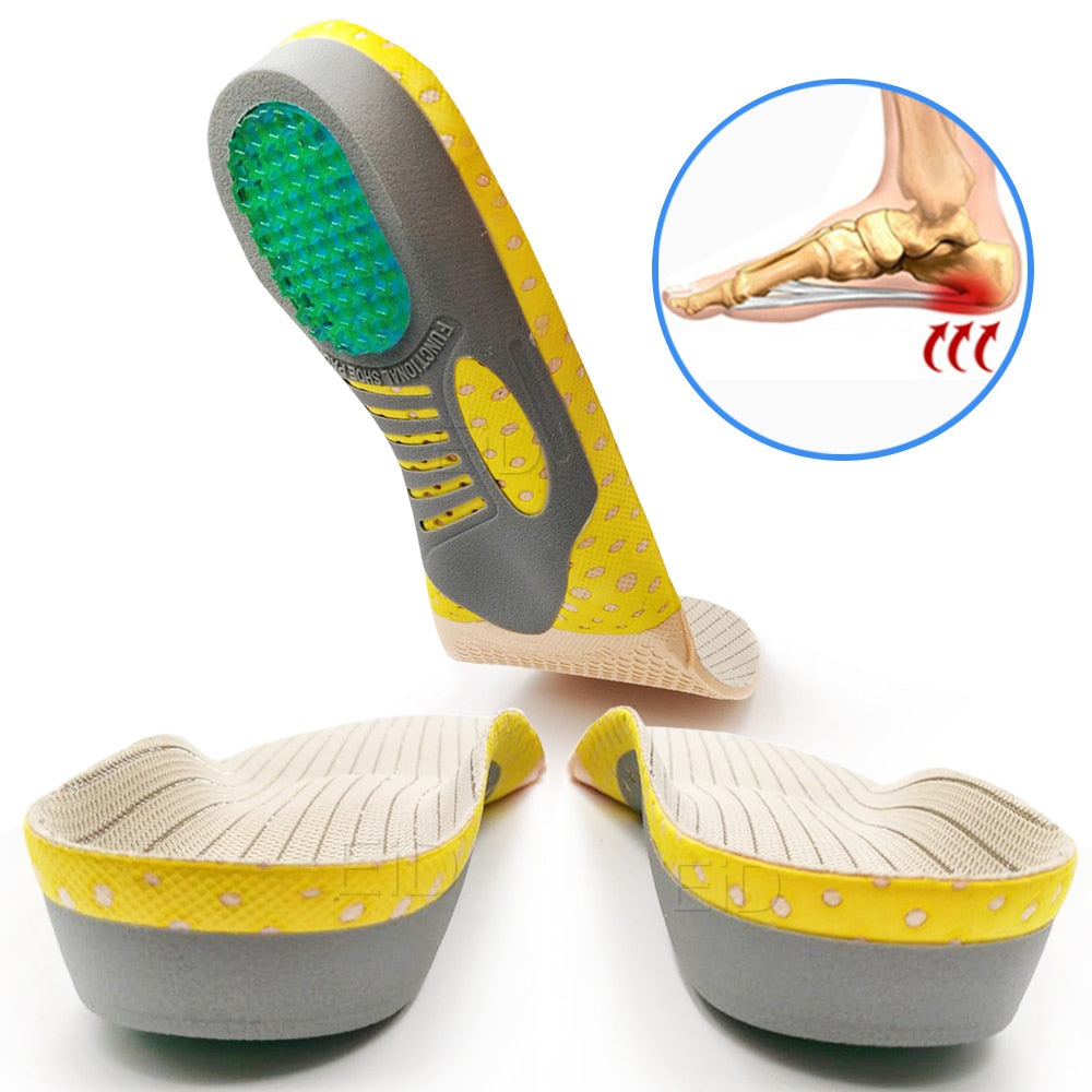 Comfortable Arch Support Gel Insoles for Foot Pain Relief