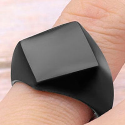 Simple Chic Flat Square Ring - Befez
