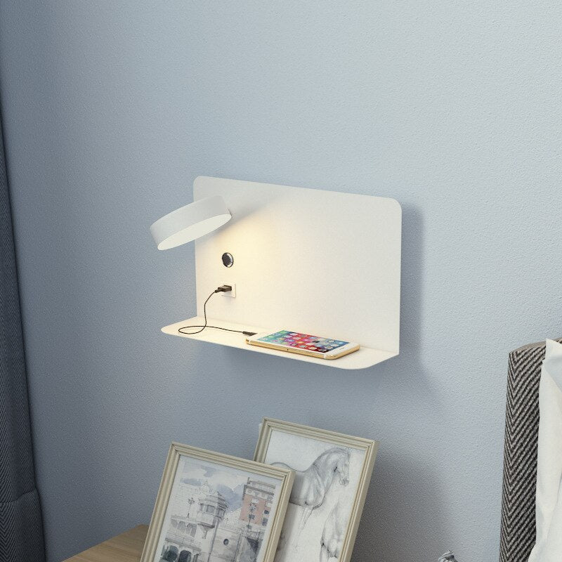 Befez | Modern Bedside Lamp with USB Charging Port