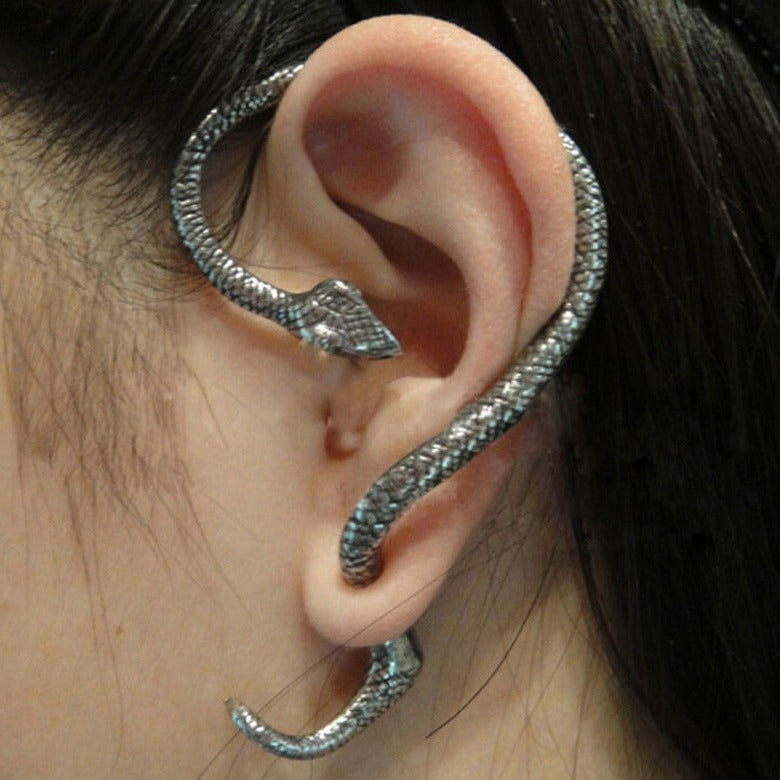 Edgy Snake Chain Drop Earrings - Befez