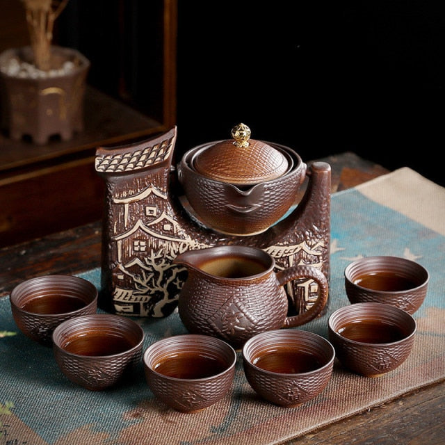 Traditional Chinese Ceramic Tea Pot Set
