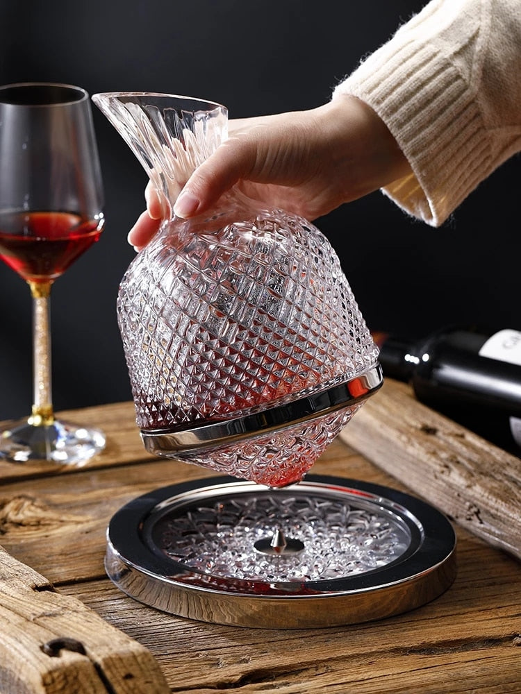 Luxurious Glass Crystal Wine Carafe