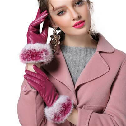 Luxurious Real Fur Winter Gloves for Women