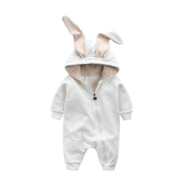 Cozy Baby Bunny Onesie Winter Romper Suit