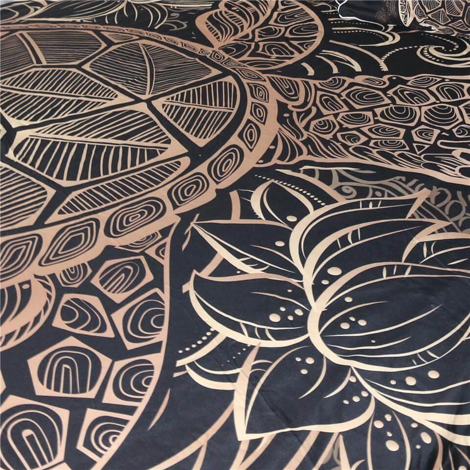 Soft Golden Tortoise Bedding Set Duvet Cover