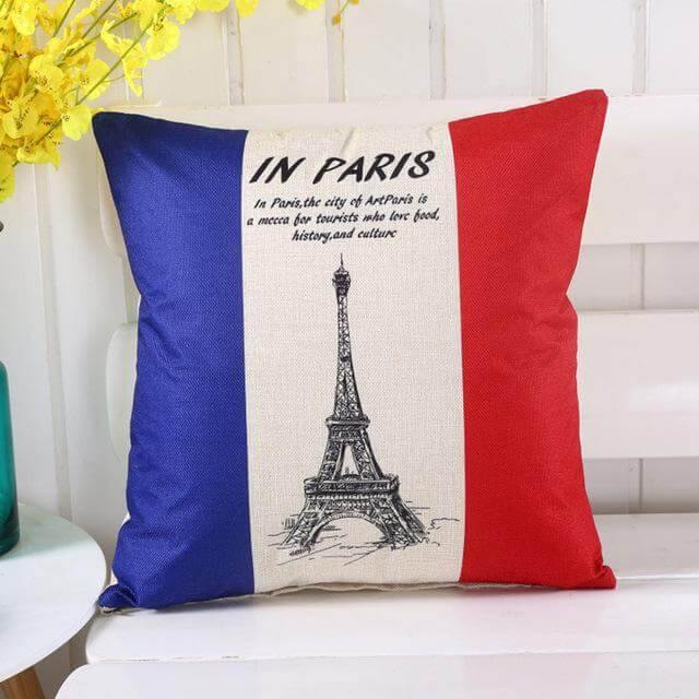 Colorful World Map Printed Pillow Covers