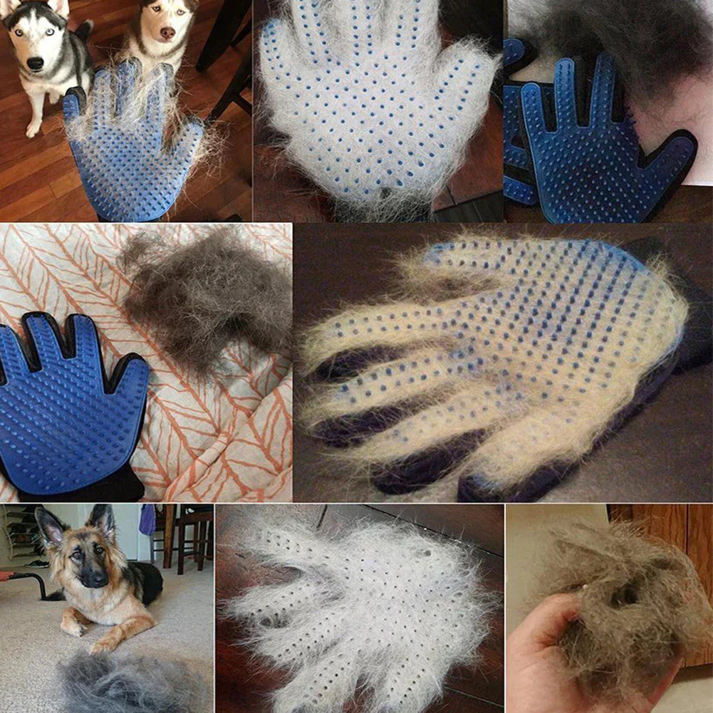 Pet Grooming Glove – Gentle Pet Brush Glove