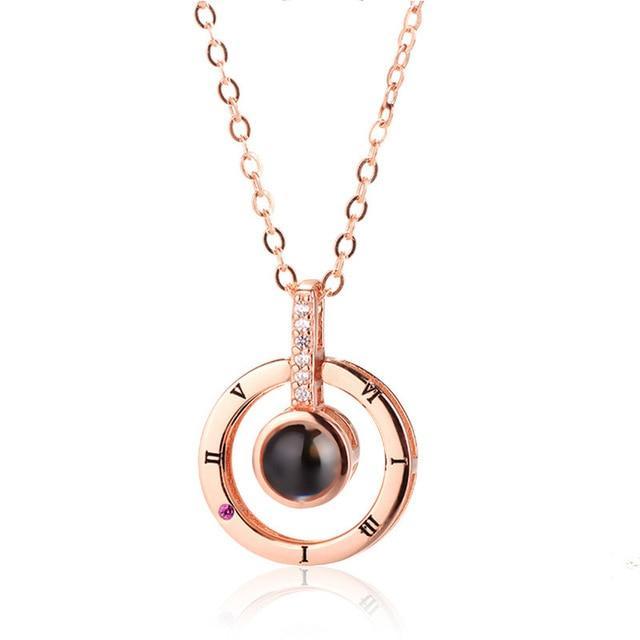 Romantic 100 Language Love Pendant Necklace