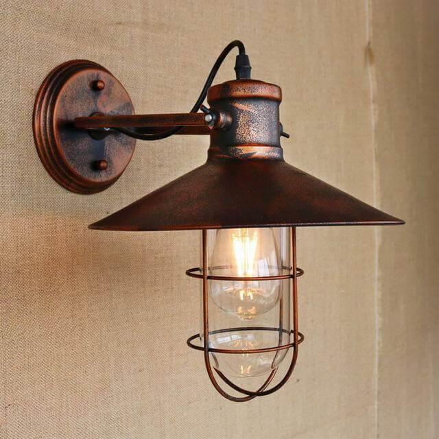 Industrial Chic Metal Wall Lamp