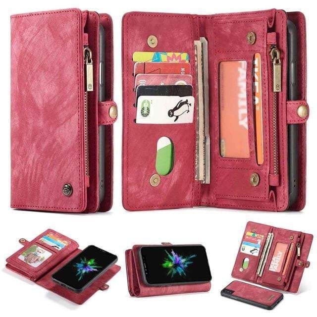 Premium Leather Magnetic Phone Flip Cover Case