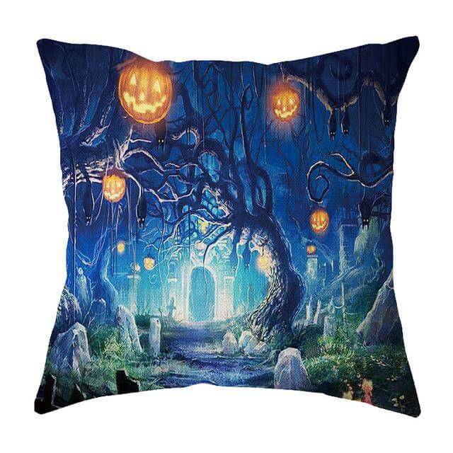 Spooky Halloween Throw Pillow Covers