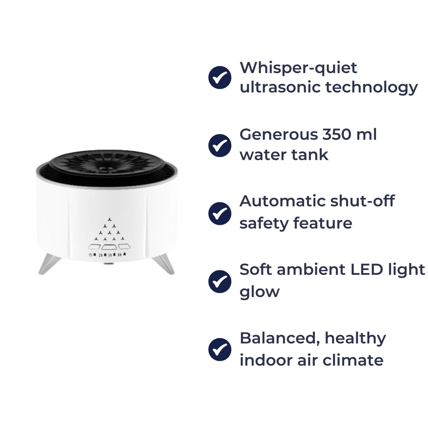 Quiet Cool Mist Humidifier for Bedtime Relief